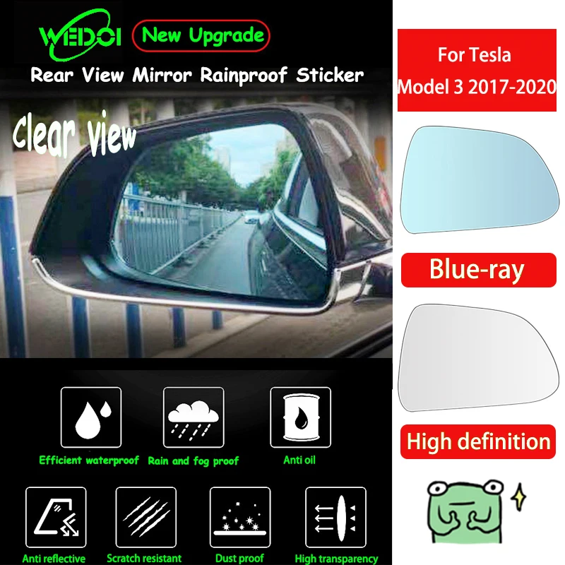 

Car Rear View Mirror Rainproof Stickers For Tesla Model 3 2017-2020 Blind Spot Mirror Covers For Tesla