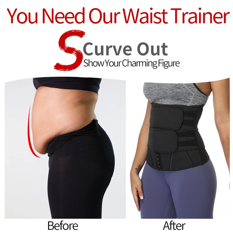 Waist Trainer Tummy Slimming Sheath Reducing Girdles Weight Loss Shapewear Belly Shapers Modeling Belt Woman Body Shaper Corset strapless shapewear