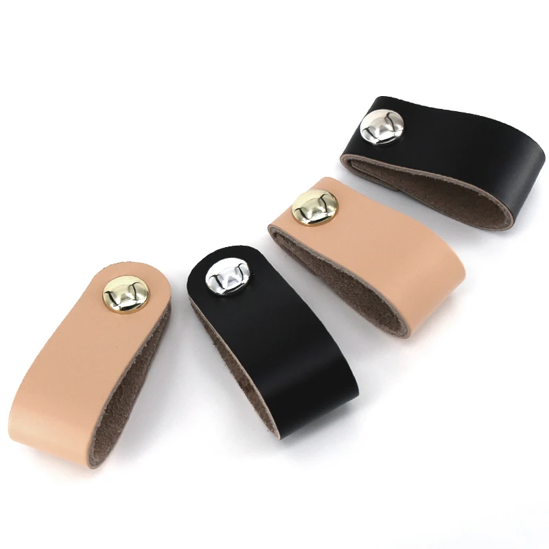 

1PC Leather Pull Handle Europe Style Soft Cupboard Door Drawer Kitchen Cabinet Dresser Knobs