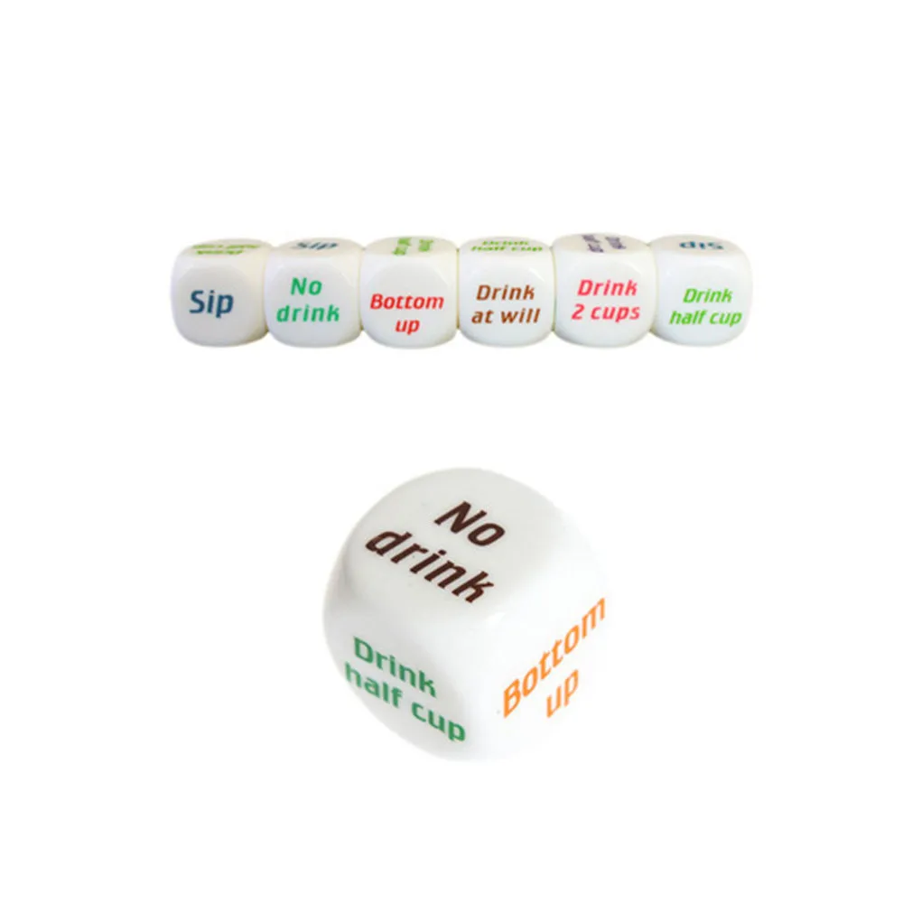 15 Pcs Dice set wine dice friends dinner fun creative dice tower brand new dice cup  acrylic entertainment dice 30A19 (7)