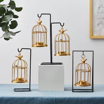 

Golden Metal Candle Holder Nordic Elegant Simple Modern Dinner Candlestick Table Simple Centros De Mesa Home Candle Holder E6