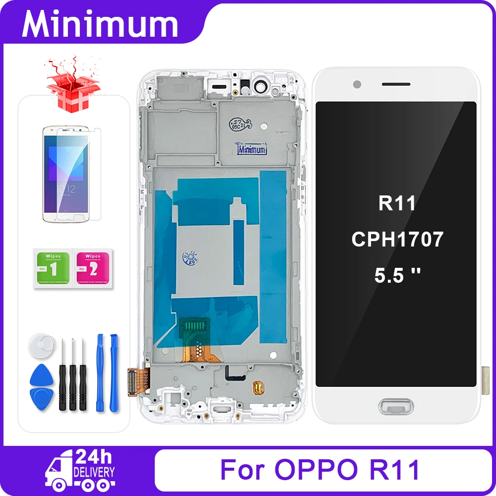 Для OPPO R11 5 &quotЖК-дисплей с рамкой для R 11 CPH1707 запасной ЖК-дисплей s + подарки |