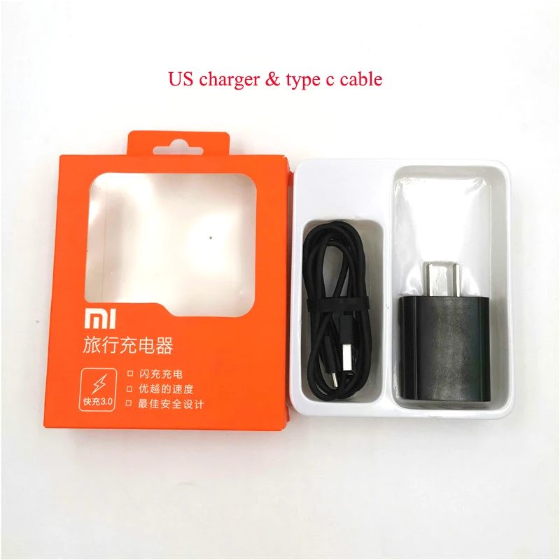 xiaomi 12V 1.5A быстрое зарядное устройство QC 3,0 EU US настенный зарядный адаптер usb кабель для mi 9t cc9e pro 8 9 A3 A2 LITE redmi note
