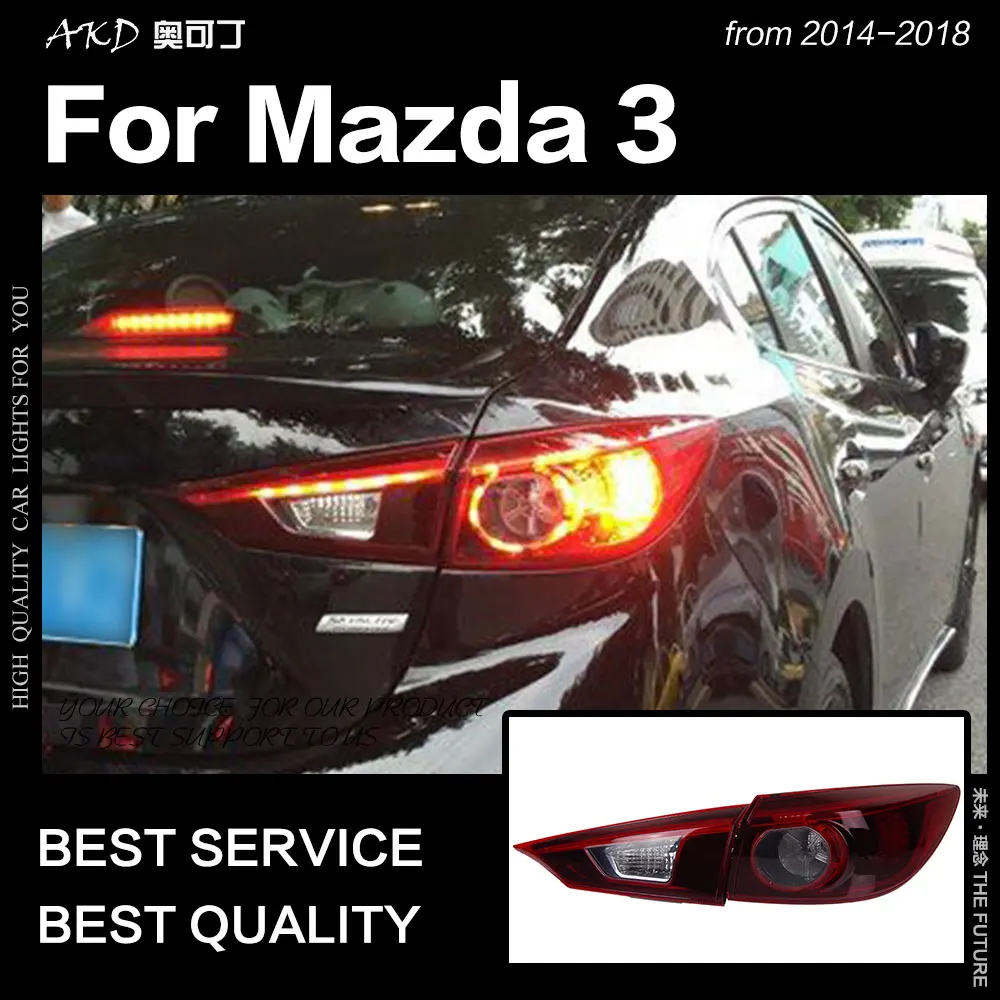 US $255.00 AKD Car Styling for Mazda 3 Tail Lights 20142018 Mazda3 Axela Sedan LED Tail Lamp LED DRL Signal Brake Reverse auto Accessories