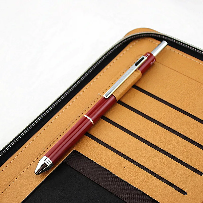 Металлическая шариковая ручка 3+ 1 полностью Металлическая многофункциональная ручка Многофункциональный механический карандаш 3 цвета шариковые ручки креативная ручка