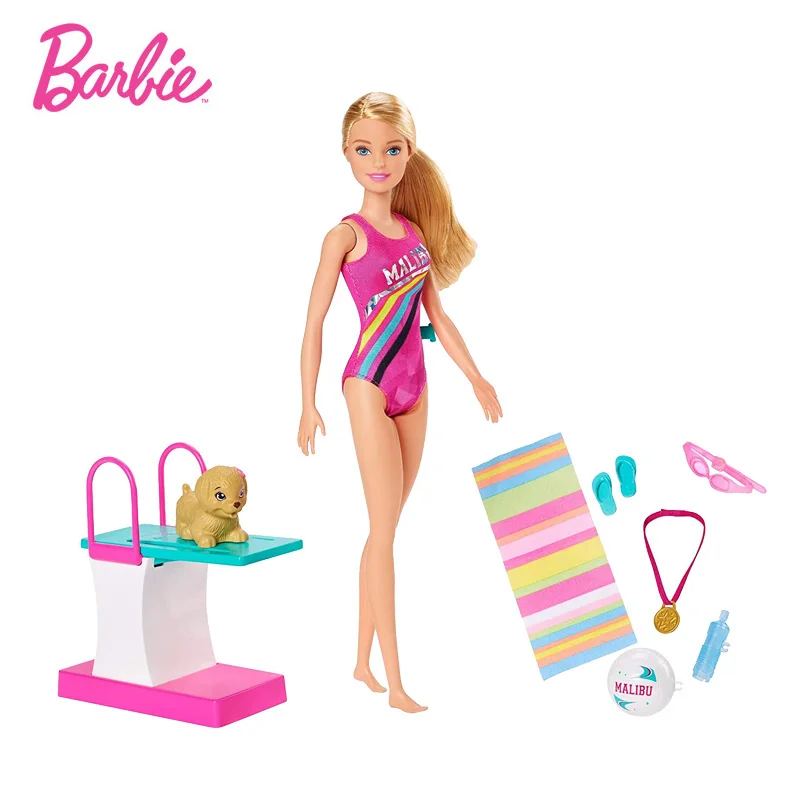Оригинальная кукла Барби принцесса с щенком веселая комбинированная игрушка для