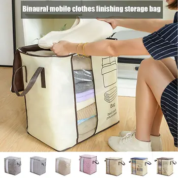

Durable Moisture Proof Dust-Proof Print Zipper Closure Quilt Clothes Storage Bag Packing Organizer Home MYDING