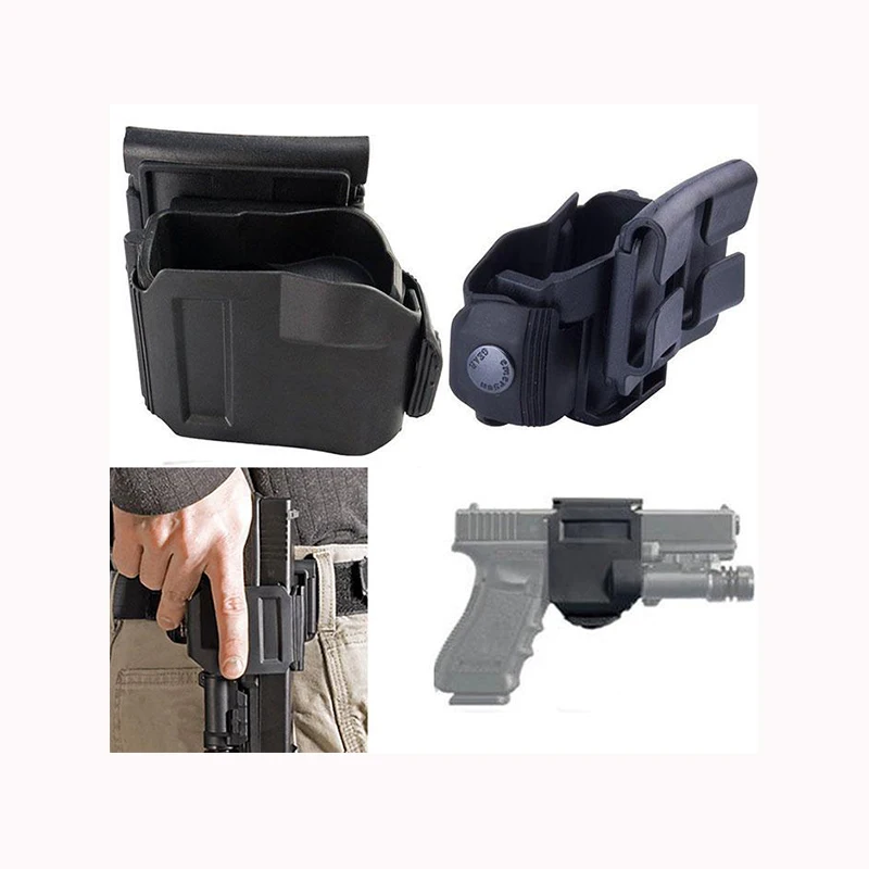 Тактический вращающийся на 360 градусов зажим Glock для правой руки MOLLE Чехол 17 19 22 23|Аксессуары охотничьих
