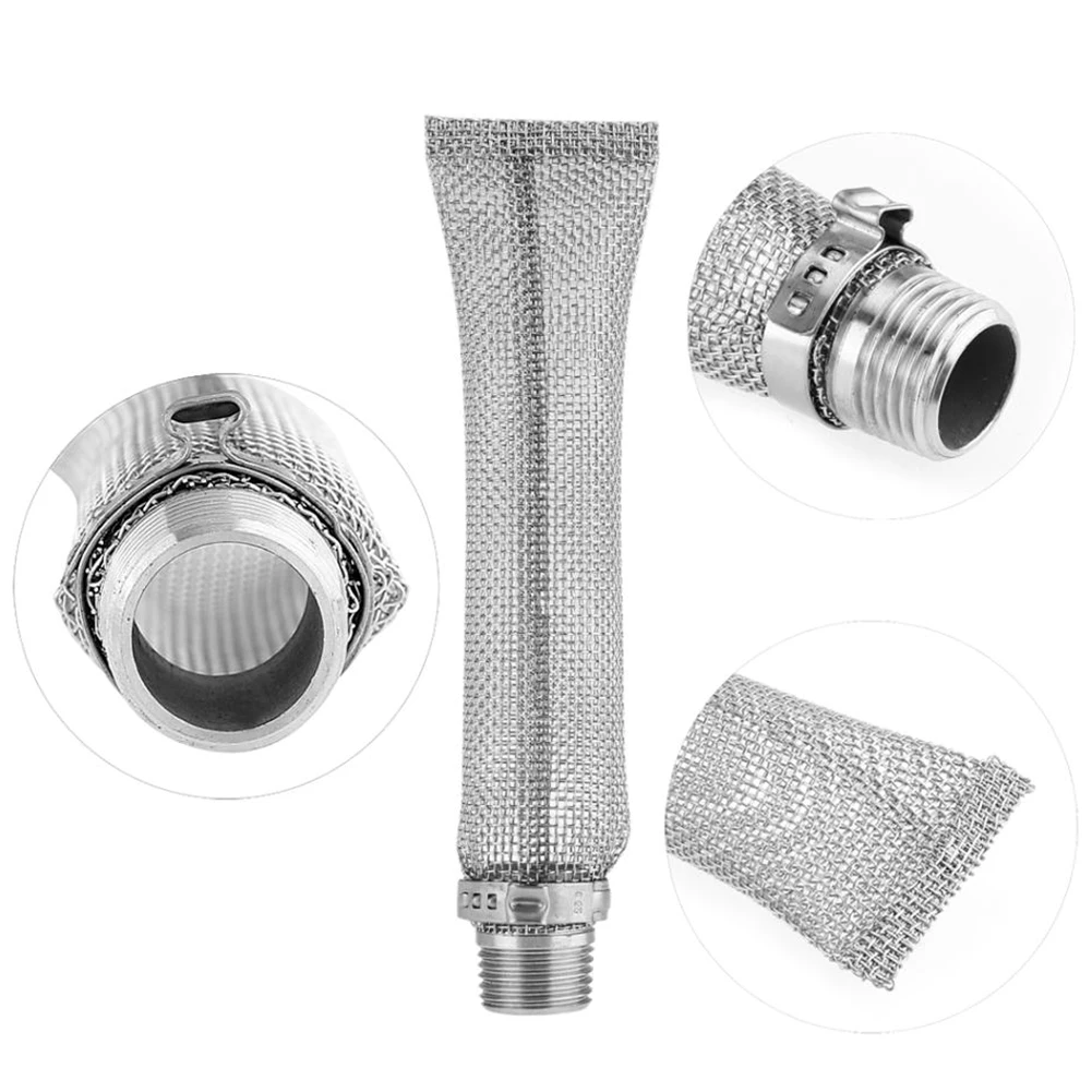 

Stainless Steel Spigot Connect Tools Kettle Reusable Brewing Mash Tun Home Mesh Beer Filter Wine Thread Bazooka Screen Strainer