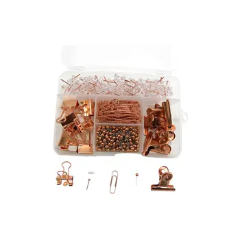 

500PCS Rose Gold Practical Multifunctional Durable Portable Push Pins for School Home Office