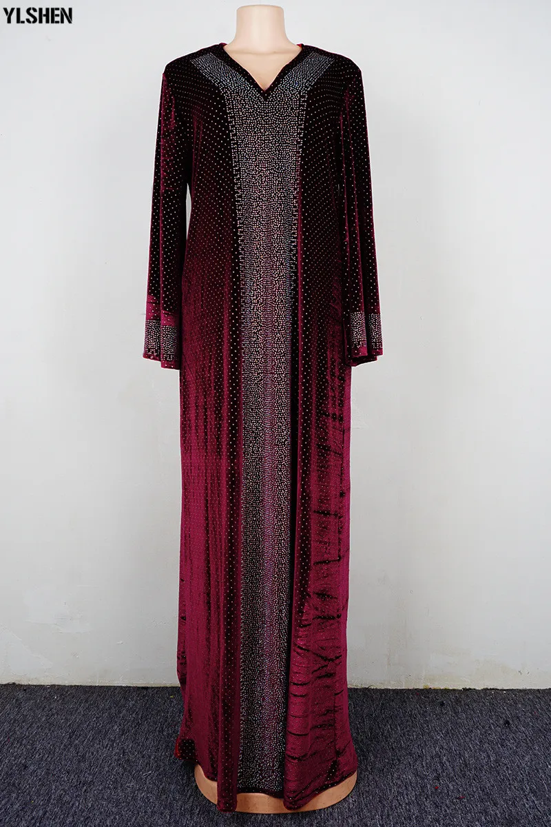 Plus Size African Dresses for Women Bazin Boubou Robe Africaine Femme Clothes Dashiki Long Abayas Muslim Dress Africa Clothing 21