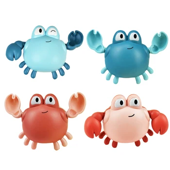 1 PCS Cartoon Bath Toys Animal Tortoise Crab Classic Baby Water Toy Infant Swim Turtle Wound-Up Chain Clockwork Toy for Children 1