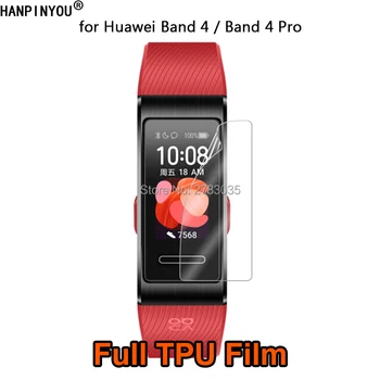 

For Huawei Band 4 Band4 Pro Wrist Smart Bracelet Clear Full Cover Soft TPU Hydrogel Film Screen Protector (Not Tempered Glass)