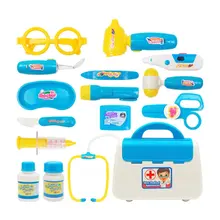 15 шт. ролевой Доктор Медсестры Медицинский Чехол Набор для ролевых игр Дети Раннее Образование игрушки подарки на день рождения с светильник и звук ролевые инструменты игрушки