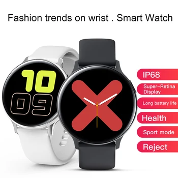 

2020 New S20 Smart Watches Sports Fitness Tracker Heart Rate ECG Monitor Round Full Touch IP68 Waterproof Men Women Smartwatch