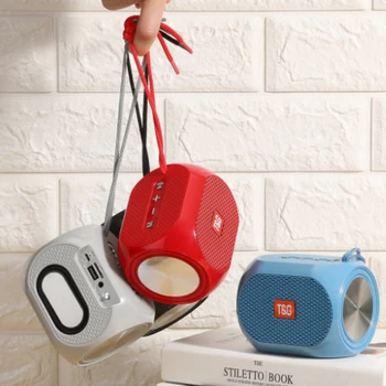 

New TG196 Portable Square Wireless Bluetooth Speaker Outdoor Card Subwoofer Gift USB Mini Speaker