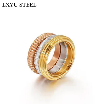 

Women Wedding Band Steel Rings Bague Famous Brand Jewelry Wholesale Fashion Stainless Steel Female Ring