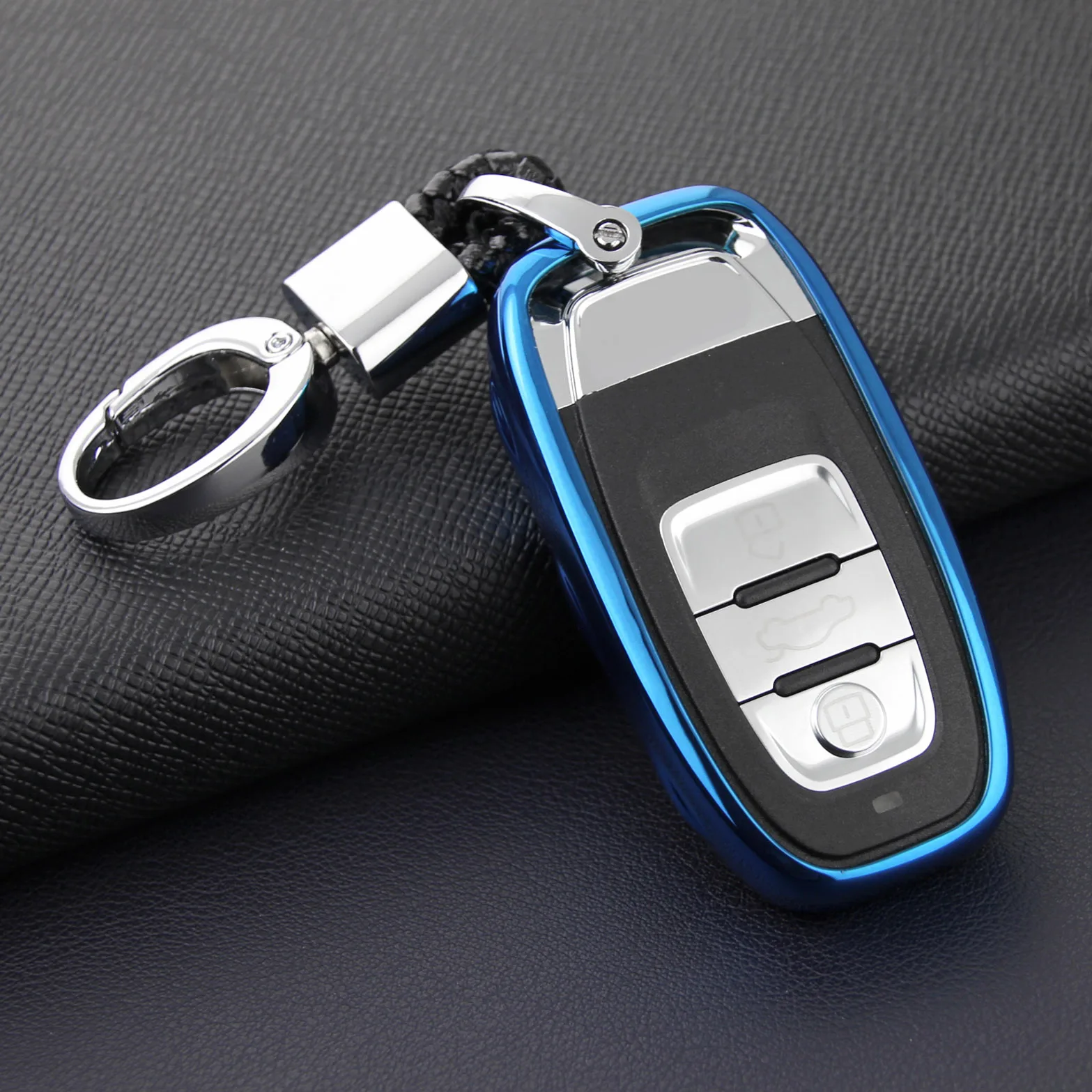 Smart Car Key Fob Chain For Audi A4 B8 Q5 A5 A6 A7 A8 S4 S5 S6 S7 S8