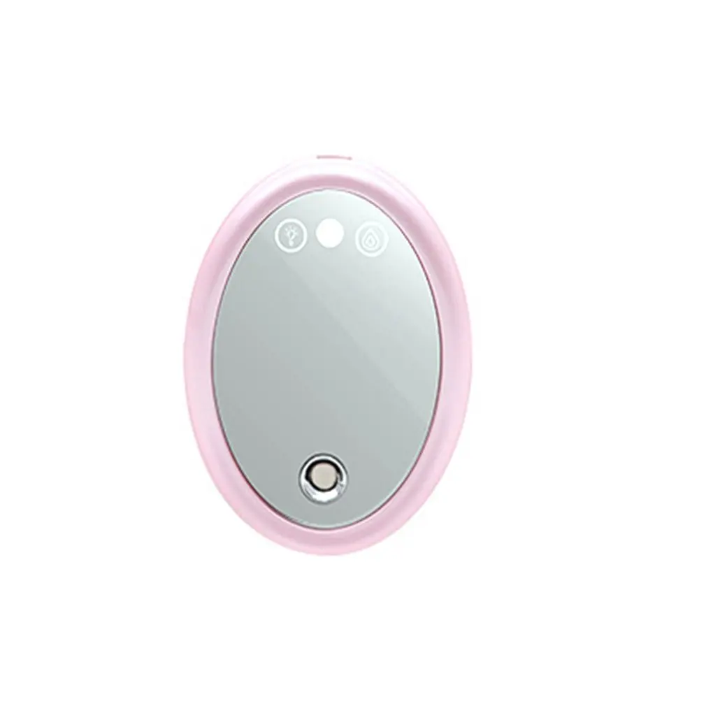 

Cold Spray Beauty Hydrating Instrument Usb Charging Nano Spray Instrument With Led Makeup Mirror Steam Face Humidifier