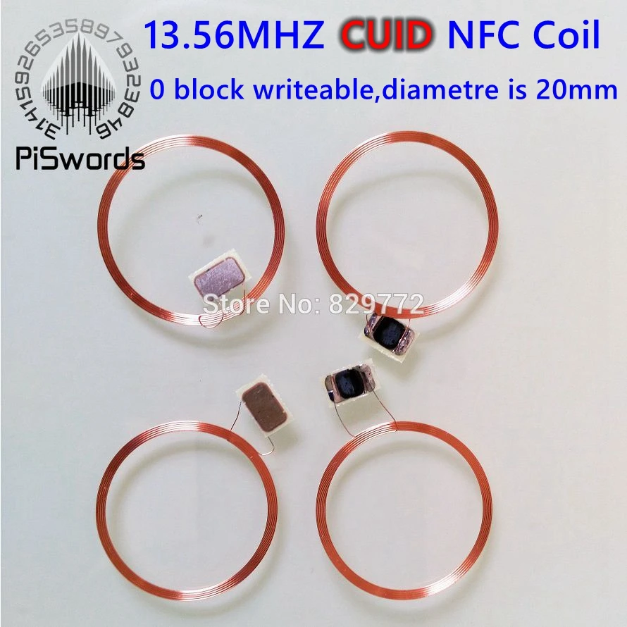 NFC CUID Changeable Coil With Block0 Mutable Writeable GEN2 Chip For M1 1k S50 13.56Mhz NFC Card Clone