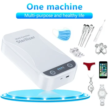 

Portable Cell Phone Sanitizer Disinfection Box UV Disinfection Sterilizer Case Multifunctional Wireless Charge Mobile Phone Box
