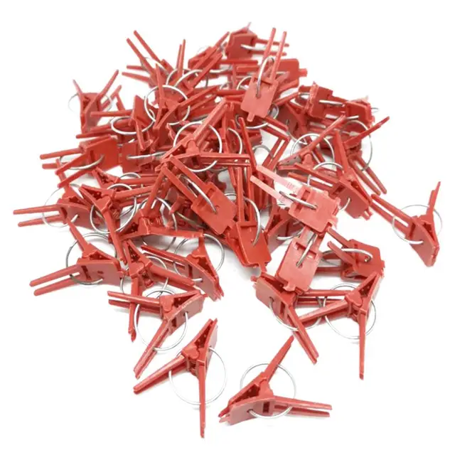 50Db/Beállított Graft Bilincsek Újrahasznosítható Rugalmas Abs Oltó Klipek Kerti Növények Támogatása Padlizsán Virágokhoz - Image 5