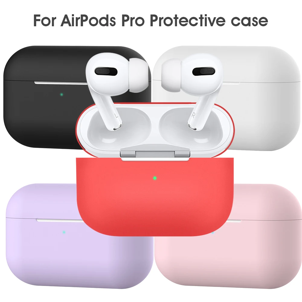 Для Apple Airpods Pro, беспроводной Bluetooth чехол для наушников, силиконовый защитный чехол для наушников, чехол для зарядки с крючком