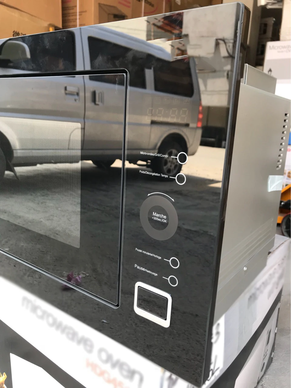 XC25BL экспорта 25L черный High-end барбекю Встраиваемая микроволновая печь 220V Нержавеющая сталь