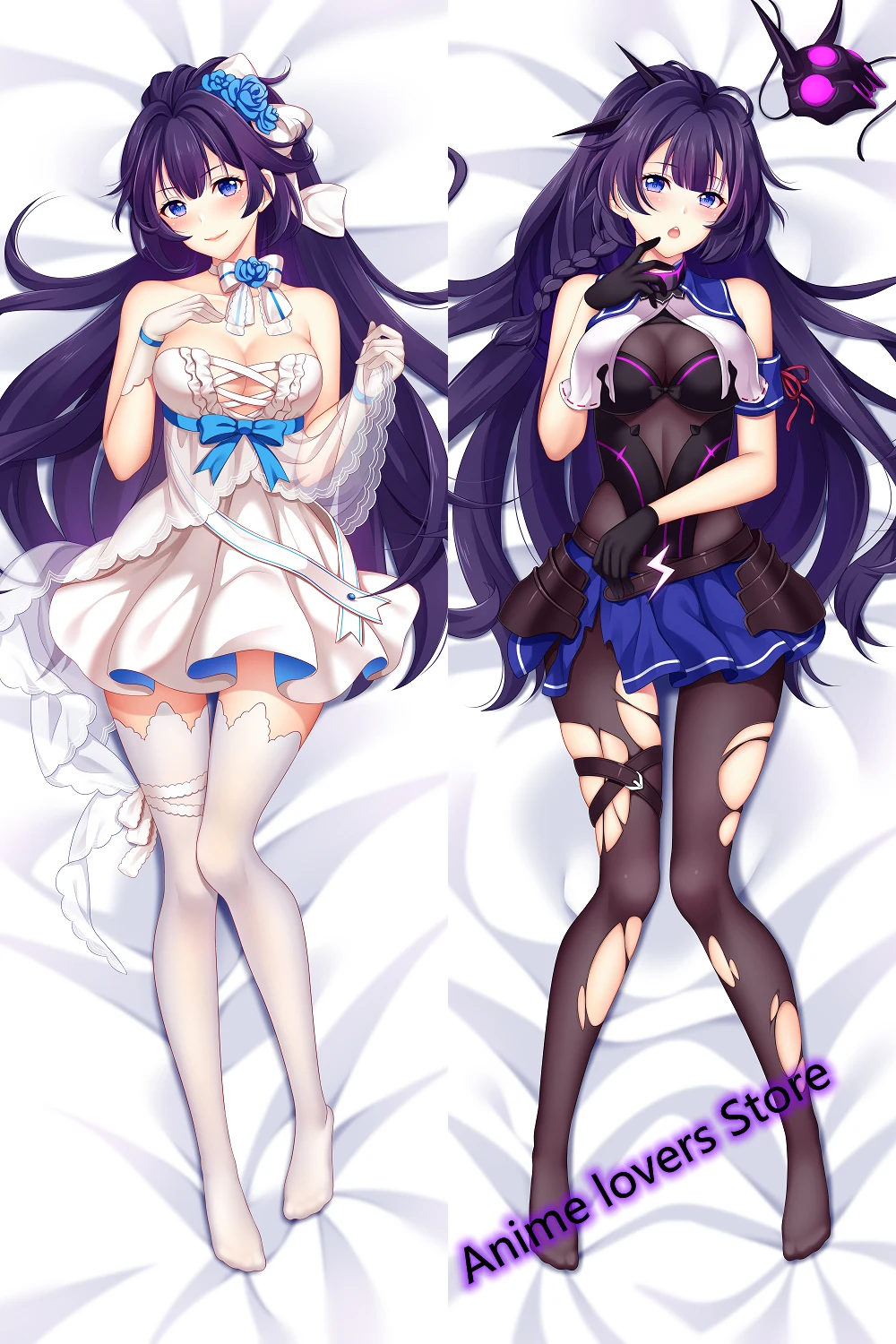 Подушка для тела Dakimakura Аниме Honkai Impact 3 Райден Мэй двухсторонняя наволочка с