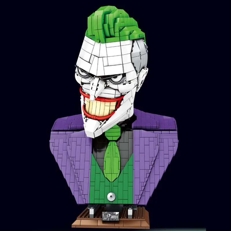 joker lego bust