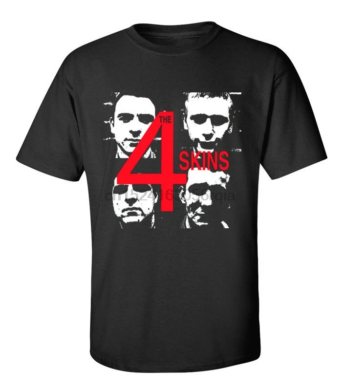 Футболка с 4 шкурами в британском стиле! Музыка skinhead Размеры S M L XL 2X 3X 4X 5X | Мужская
