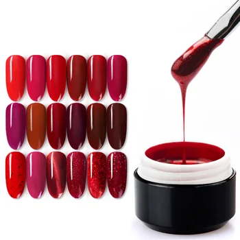 

China Red Series Nail Gel Varnish Venalisa Factory 5ml Painting Gel Drawing Varnish Fast Dry Soak Off UV LED Nail Lacquer