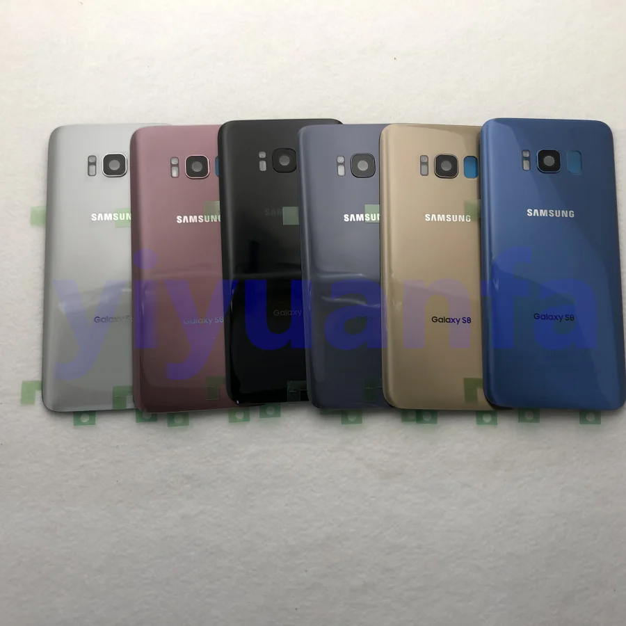 Samsung задняя Батарея Крышка для samsung Galaxy S8 G950 SM-G950F G950FD S8 плюс S8+ G955 SM-G955F G955FD сзади Стекло чехол