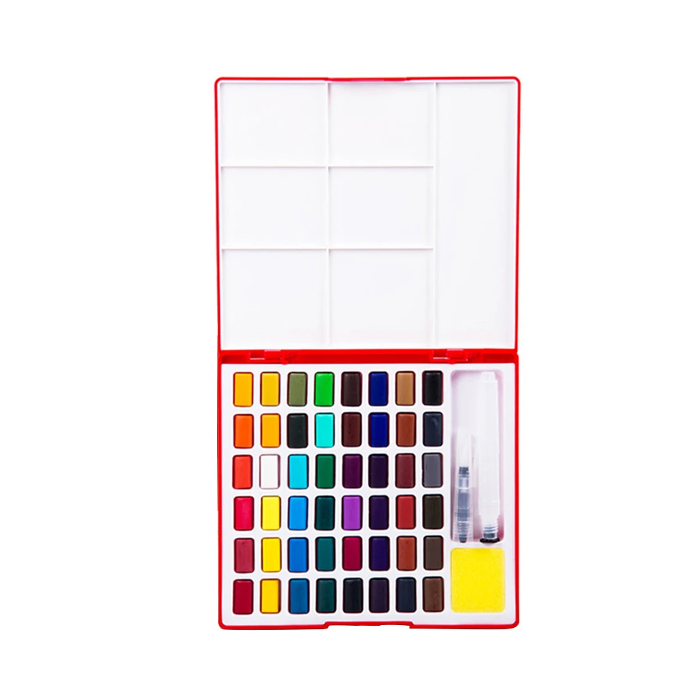 

Painting Supplies Kids Drawing With Waterbrush Professional Pigment School Solid Watercolor Set Beginner Ink Art Portable Travel