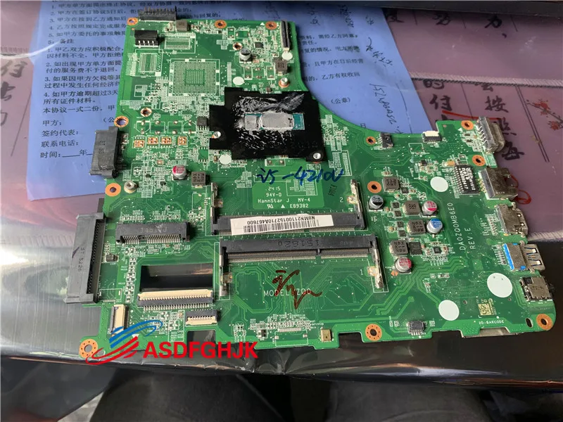 Оригинальный DA0Z00MB6E0 NBM211001 для Acer E5-471 ноутбук материнская плата с I5-4210U Процессор
