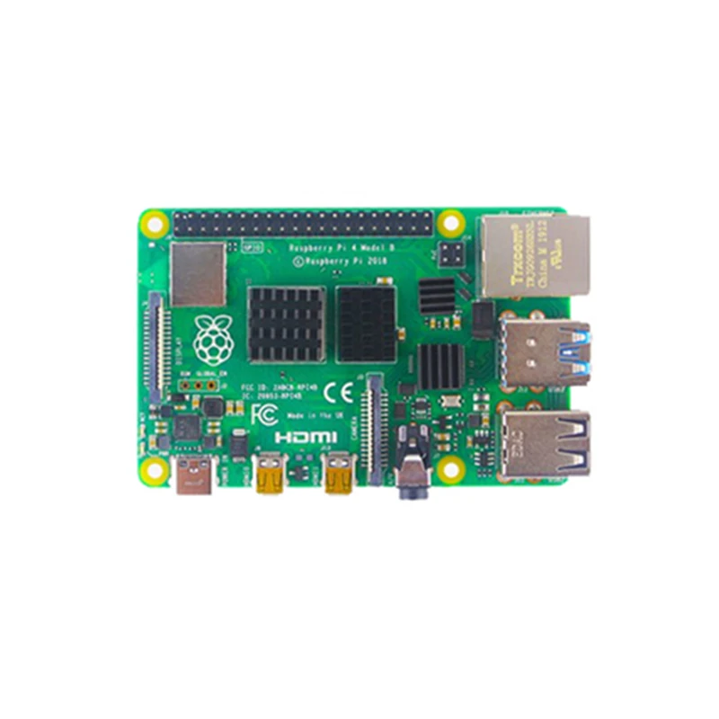  New Raspberry Pi 4 Model B 4GB RAM with Official Raspberry Pi case 32Gb Card Heatsinks 4K HDMI Cabl