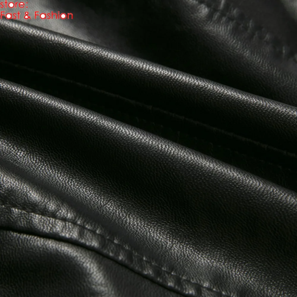 Новинка модные женские туфли осень-зима Куртки из искусственной кожи женское; зауженный крой короткие мотоциклетные пальто Верхняя одежда черный, белый, розовый цвет