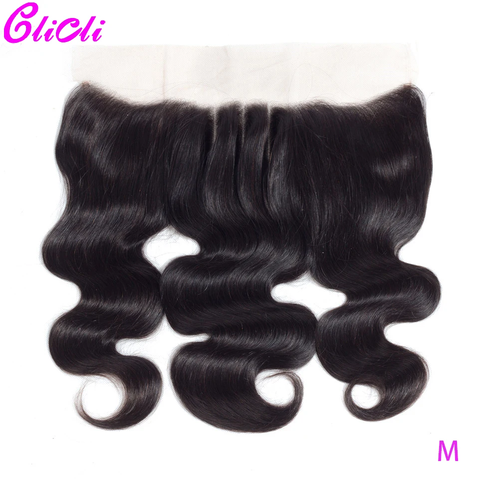 

Lace Frontal Closure 13x6 Ear to Ear Lace Frontal With Baby Hair Brazilian Human Remy Hair Natural Color Body Wave Pre Plucked