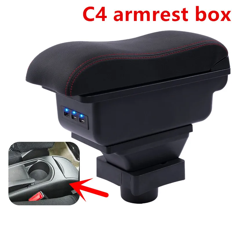For Citroen C4 armrest box central Storage content holder products interior car-styling decoration accessories parts | Автомобили и