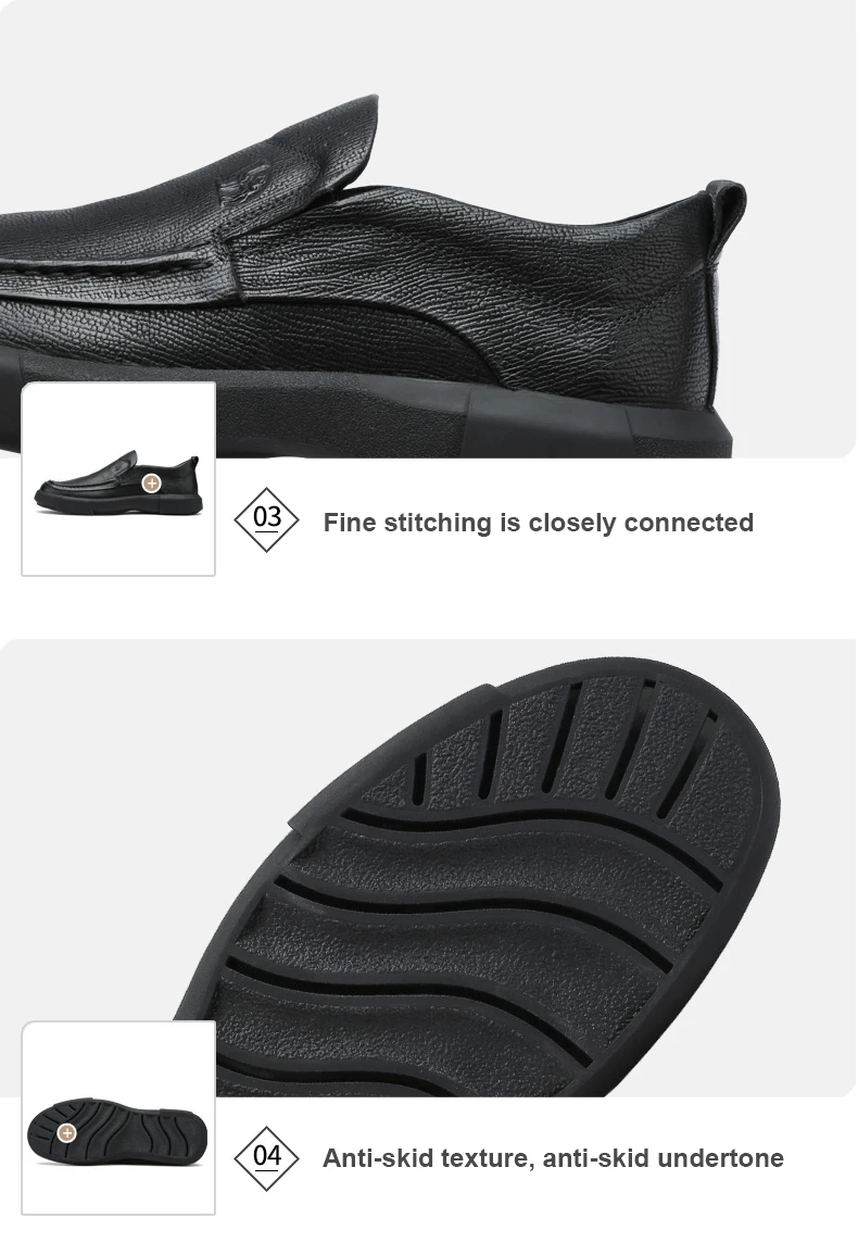 Новые деловые повседневные туфли легкая мужская обувь амортизация Нескользящие комфортные мужские лоферы из кожи