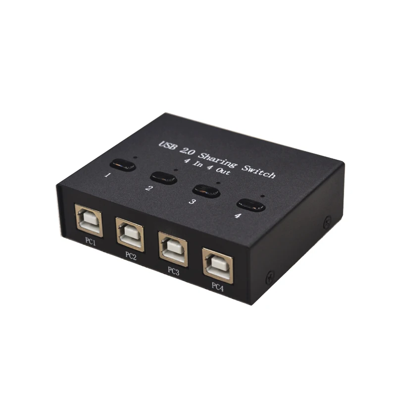 4 port usb sharing switch device 4 in 4 out computer sharing mouse keyboard printer device 5