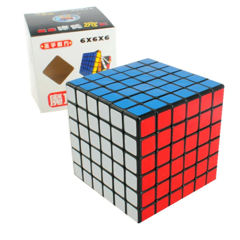 ShengShou ПВХ застекленный матовый 6x6x6 Безопасный ABS волшебный куб быстрый ультра-Гладкий 6x6 Скорость Твист Головоломка кубический интеллект детские игрушки подарок