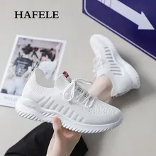 Женская прогулочная обувь; Новинка года; Женская обувь в стиле знаменитостей; модная повседневная обувь для отдыха; удобная обувь с дышащей сеткой на толстой подошве