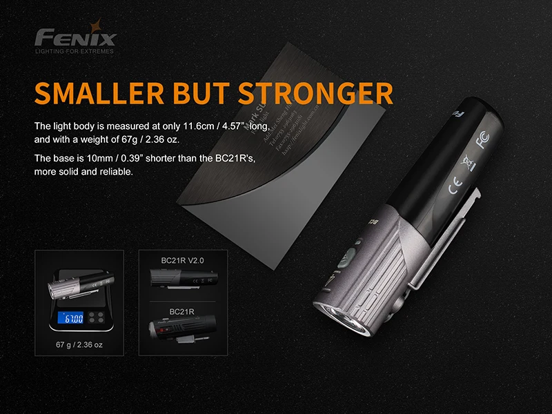 Fenix BC21R V2.0 Cree XM-L2 нейтральный белый светодиодный перезаряжаемый велосипедный светильник+ батарея