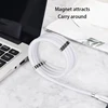 CYONG Magnetic Rope Automatically Retractable Cable 3A Fast Charging  Type C  Magnet Charger Data  Micro USB ► Photo 3/6