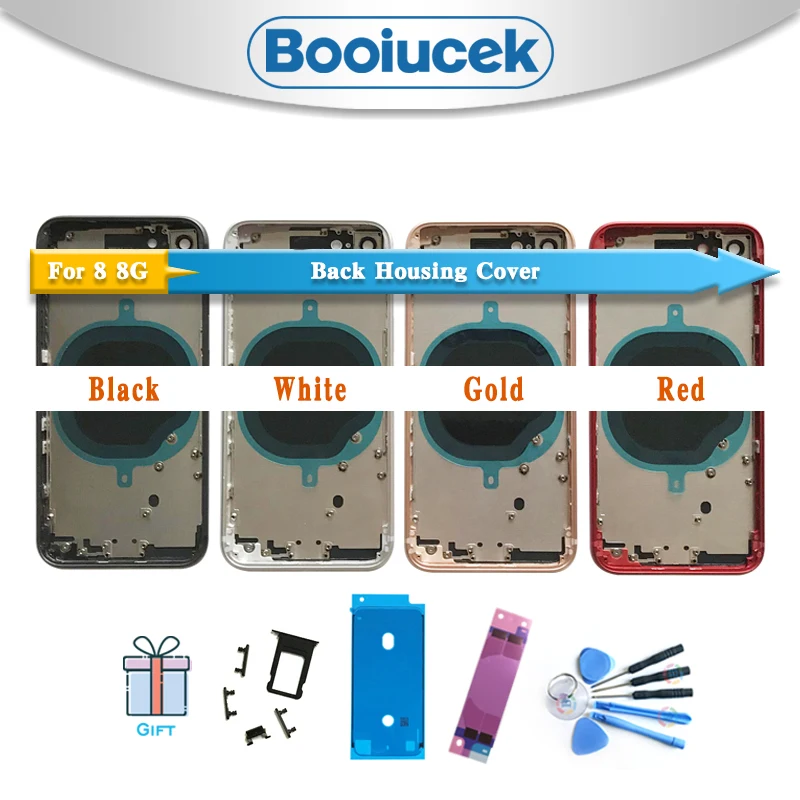 High Quality For iphone 8 8G or 8 Plus 8Plus Housing Battery Cover Door Rear Chassis Frame Back Cover Glass + Battery sticker High Quality For iphone 8 8G or 8 Plus 8Plus Housing Battery Cover Door Rear Chassis Frame Back Cover Glass + Battery sticker