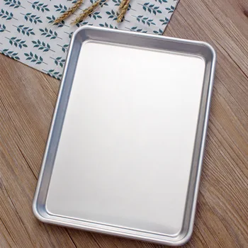 

BBQ Easy Stacking Aluminum Non-stick Baking Tool Sheet Pan Tapered Design Durable Kitchen Supplies