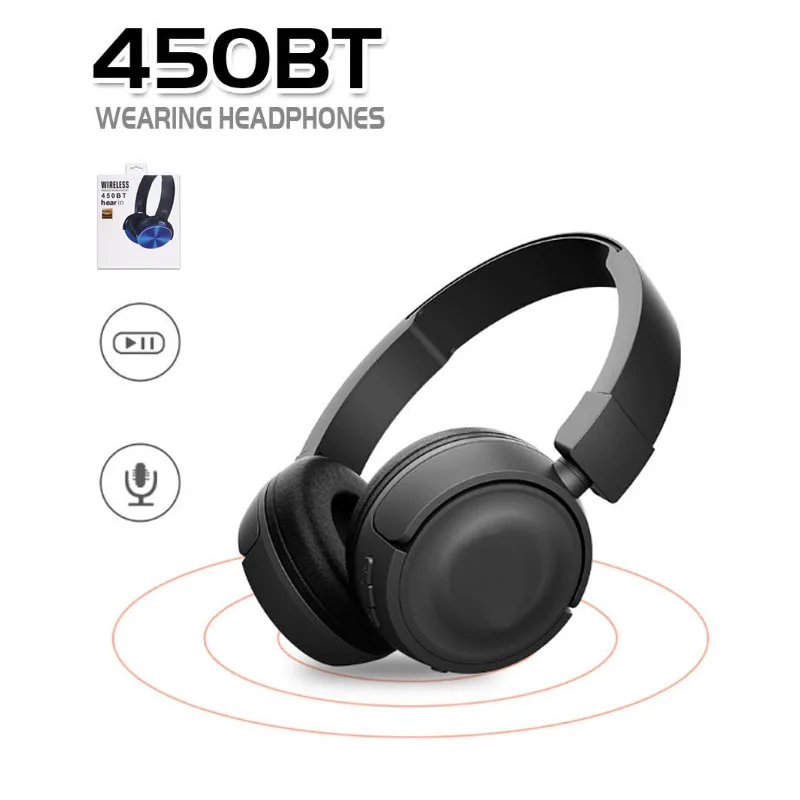 Беспроводные наушники 450BT Bluetooth гарнитура музыкальный плеер выдвижная повязка на