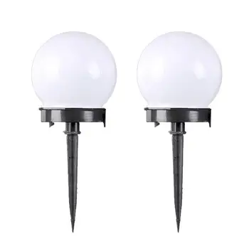 

2PCS Night Light Street light Solar Charging Round Grass Light Outdoor Plug Waterproof garden Bulb Light Lawn Star Moon Lamp LED