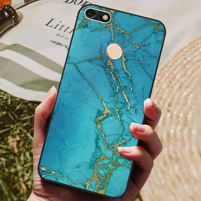 Huawei P Smart 5.65-inch TPU Soft Silicone Cute Wolf Back Cover Case